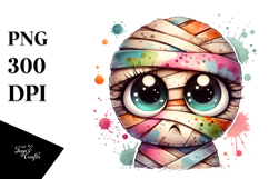 Expressive Mummy with Pouting Face PNG Product Image 1
