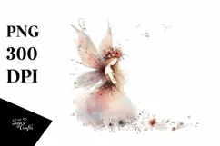 Detailed Boho Fairy | Watercolor Clipart Product Image 3