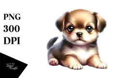 Baby Puppy with Big Eyes, PNG Product Image 1