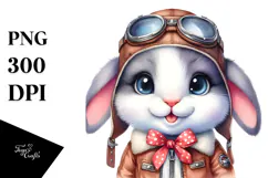 Vibrant Smiling Baby Bunny, Transparent PNG Product Image 1