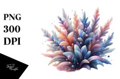 Glossy Lobelia with Material | Watercolor Clipart Product Image 3