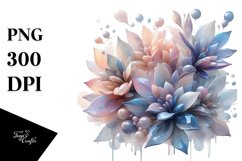 Glossy Lobelia with Material | Watercolor Clipart Product Image 3