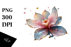 Abstract Orchid Stained , PNG Product Image 1