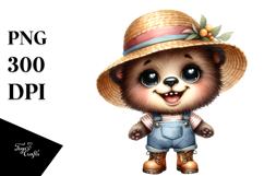 Funny Bear Big Eyes Clipart Product Image 1