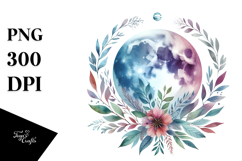 Vibrant Boho Moon Clipart Product Image 1
