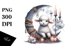 Lamb In Halloween Costume PNG Product Image 1