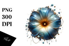 Abstract Morning Glory PNG Product Image 1