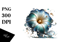 Abstract Morning Glory Material PNG Product Image 1