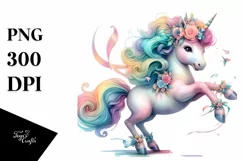 Baby Unicorn in Dance Hall PNG Product Image 1