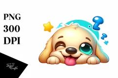 Cute Colorful Funny Baby Labrador Retriever | Sublimation | Product Image 1