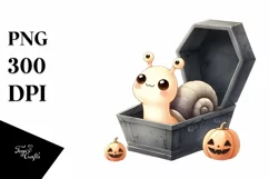Baby Snail Pop-out from Coffin PNG Product Image 3