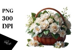 Gardenia Shiny Basket Clipart Product Image 3