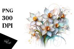 Shiny Narcissus Made of PNG Product Image 1