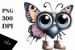 Sublimation Clipart Butterfly Human-like Big Shoes Product Image 3