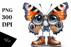 Sublimation Clipart Butterfly Human-like Big Shoes Product Image 3