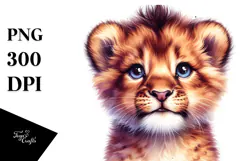Cute Baby Lion PNG Product Image 1