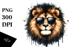 Cute Lion Portrait, Transparent PNG Product Image 1