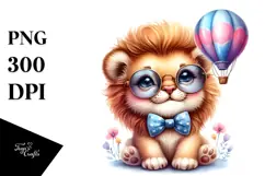Happy Baby Lion PNG Product Image 1