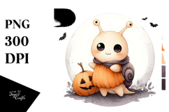 Cute Baby Snail Halloween PNG Product Image 1