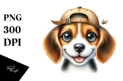 Happy Cartoon Beagle, High-Quality PNG Product Image 1