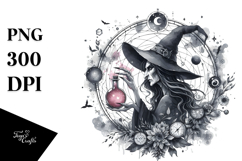 Gothic Evil Witch PNG Product Image 1