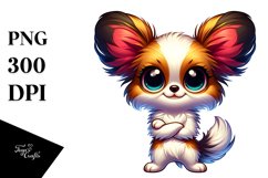 Crazy Baby Papillon Clipart Product Image 1