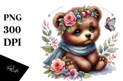 Cute Baby Bear PNG Product Image 1