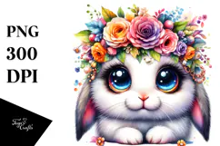 Crazy Eyes Baby Rabbit PNG Product Image 1