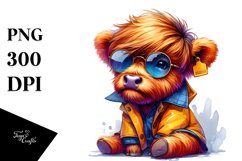 modest baby highlandcow, Transparent PNG Product Image 1