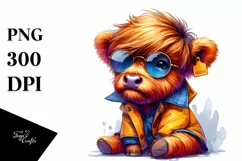 modest baby highlandcow, Transparent PNG Product Image 1
