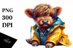 modest baby highlandcow, Transparent PNG Product Image 1