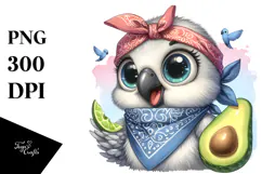 Watercolor Clipart Bandana Excitement Product Image 1
