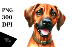 Baby Rhodesian Ridgeback with Big Eyes PNG Product Image 1
