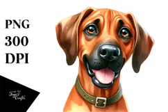 Baby Rhodesian Ridgeback with Big Eyes PNG Product Image 1