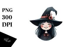 Simple Retro Witch PNG Product Image 1