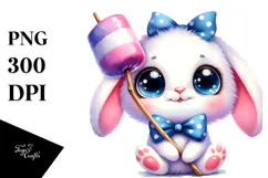 Goofy Baby Bunny PNG Product Image 1