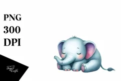 Colorful Watercolor Elephant Clipart Product Image 3