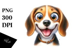 Crazy Beagle Funny | Summer Clipart Product Image 1