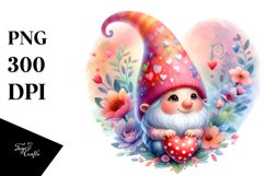 Baby Gnome with Heart PNG Product Image 1