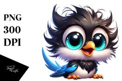 Colorful Baby Magpie Cartoon | Sublimation | Clipart Product Image 3