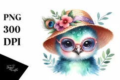 colorful Baby Hummingbird with Sun es | Sublimation | Product Image 3