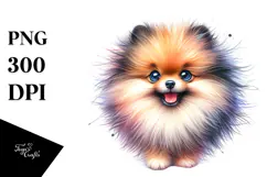 Cute Pomeranian, Transparent PNG Product Image 1