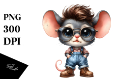 Baby Mouse Sunglasses Confusion Clipart Product Image 1