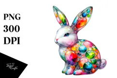 Colorful Bunny Made of PNG Product Image 1