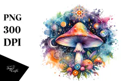 Magical Celestial Mushroom Tarot, Transparent PNG Product Image 1