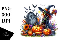 Witch Halloween Sublimation Clipart Product Image 3