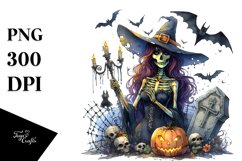 Witch Halloween Sublimation Clipart Product Image 3