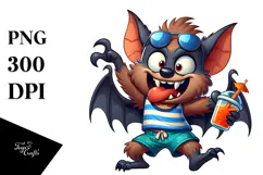 Excited Monster with Tongue Out, PNG Product Image 1