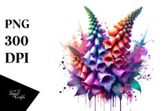 Abstract Glossy Foxglove | Sublimation Clipart Product Image 3