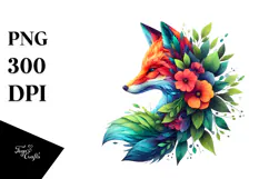Vibrant Monkey made of Flowers PNG Product Image 1